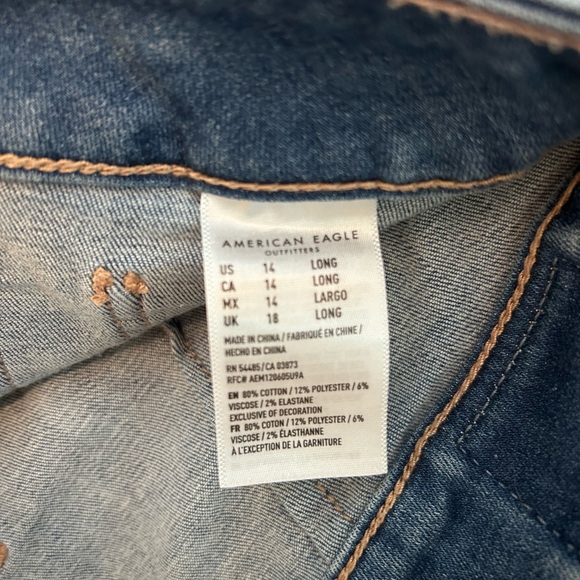 American Eagle Hi-Rise Mini. Size 14 Long. Jean skirt. - Picture 5 of 5